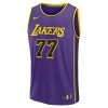 Unisex Los Angeles Lakers #77 Luka Doncic Purple Swingman City Edition Jersey Z8KX