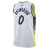 30c2518417d27136bfe0976a881397ca.jpeg Unisex Indiana Pacers Tyrese Haliburton White 2024/25 Swingman Player Jersey - City Edition