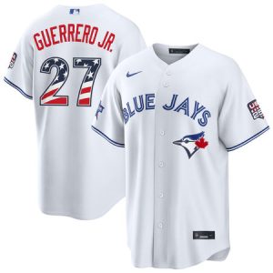 Men's Toronto Blue Jays #27 Vladimir Guerrero Jr. Nike White 2026 All-Star Edition Stars & Stripes Stadium Jersey