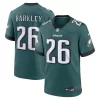 Saquon Barkley Philadelphia Eagles Nike White Game Jersey - White/Black/Green/Kelly Green
