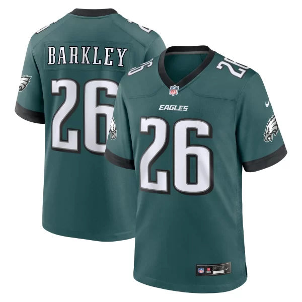 Saquon Barkley Philadelphia Eagles Nike White Game Jersey - White/Black/Green/Kelly Green