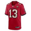 Men's Tampa Bay Buccaneers #13 Mike Evans Red 50th Anniversary Game Jersey