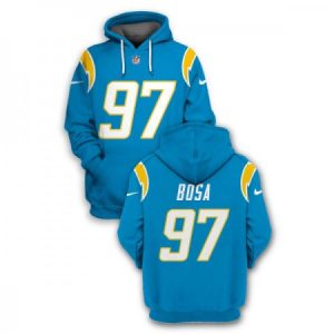 373fef1256a0c33d12f9d6e090125122.jpeg Men's Los Angeles Chargers #97 Joey Bosa 2021 Blue Pullover Hoodie
