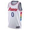 382e332dd682d91052693150062331b5.jpeg Unisex Philadelphia 76ers Tyrese Maxey White 2024/25 Swingman Player Jersey - City Edition