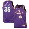 Youth Phoenix Suns #35 Kevin Durant Purple 2024/25 Swingman City Edition Player Jersey