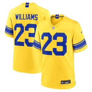 Men's Los Angeles Rams #23 Kyren Williams Nike Classic Sol Game Jersey
