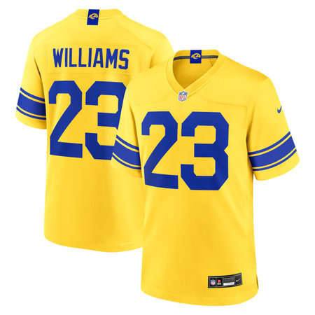 Men's Los Angeles Rams #23 Kyren Williams Nike Classic Sol Game Jersey