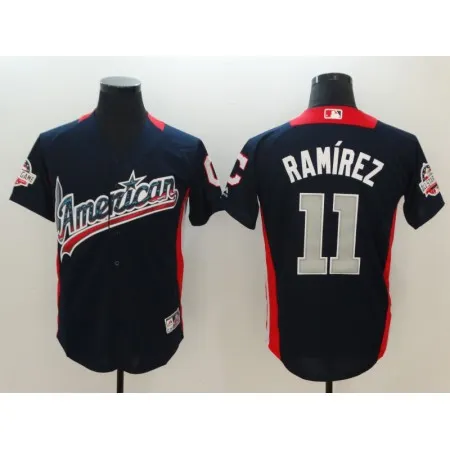 American League #11 Jose Ramirez Navy 2018 MLB All-Star Game Home Run Derby Jersey W7F7