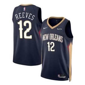 3bdb71254ef0cb1ab12cdafb85841f72.jpeg Men's New Orleans Pelicans #12 Antonio Reeves Navy 2024 Draft Icon Edition Stitched Basketball Jersey