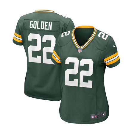 3c51999e25f1955e25713ccd53b00dcc.jpeg Women's Green Bay Packers #22 Matthew Golden Green 2025 NFL Draft First Round Pick Game Jersey