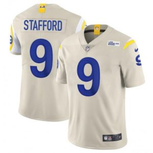 3d7778d83734d3b7571b00294215f75e.jpeg Men's Los Angeles Rams #9 Matthew Stafford 2020 Bone Vapor Untouchable Limited Stitched Jersey