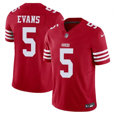 Youth San Francisco 49ers #5 Mike Evans Red 2026 F.U.S.E. Vapor Untouchable Limited Stitched Football Jersey
