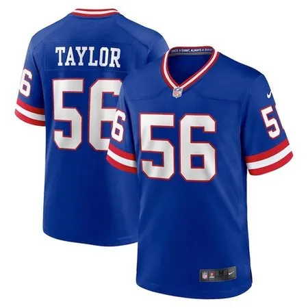Men's New York Giants #56 Lawrence Taylor  Royal Classic NFL Vapor Limited Jersey