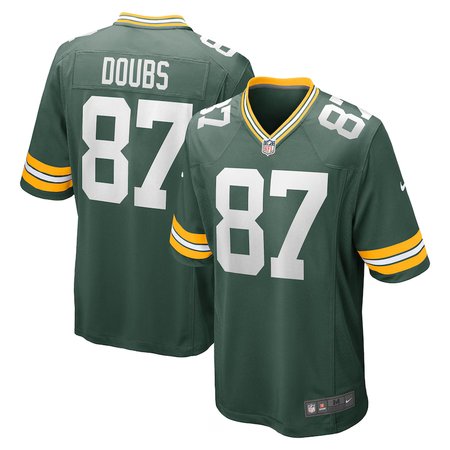 Men's Green Bay Packers #87 Romeo Doubs Green Game Player Jersey