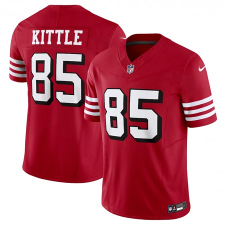 40987228d863a29a8f1982c34af11e06.jpeg Men's San Francisco 49ers #85 George Kittle New Red 2023 F.U.S.E. Vapor Untouchable Limited Stitched Football Jersey