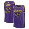 Unisex Los Angeles Lakers #77 Luka Doncic Purple Swingman City Edition Jersey Z8KX