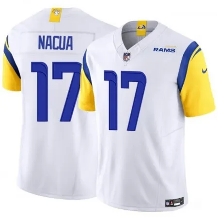 44b0c45d22f530ec6f796aac56da0b76.webp Men's Los Angeles Rams #17 Puka Nacua White 2023 F.U.S.E. Vapor Untouchable Stitched Football Jersey