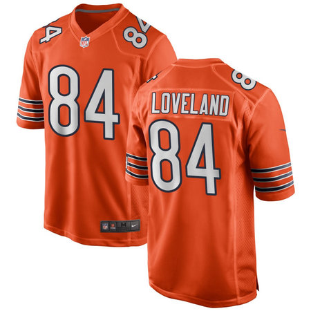 4618c29550a48a6502eea9fb1683482d.jpeg Youth Chicago Bears #84 Colston Loveland Orange Game Jersey