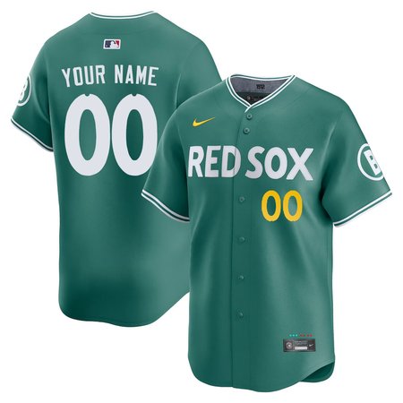 Men's Boston Red Sox Custom Green 2025 City Connect Elite Player Jersey QA84