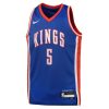 Youth Sacramento Kings #5 De'Aaron Fox Blue 2024/25 Swingman City Edition Player Jersey