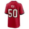 Men's Tampa Bay Buccaneers #50 Vita Vea Red 50th Anniversary Game Jersey