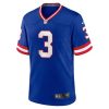 Men's New York Giants #3 Sterling Shepard Royal Classic Player Game Jersey