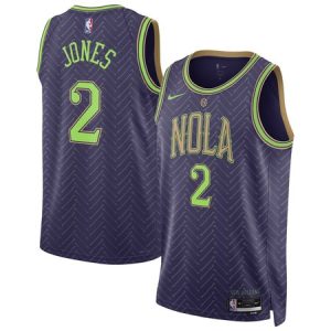 Unisex New Orleans Pelicans #2 Herbert Jones Purple 2024/25 Swingman City Edition Player Jersey