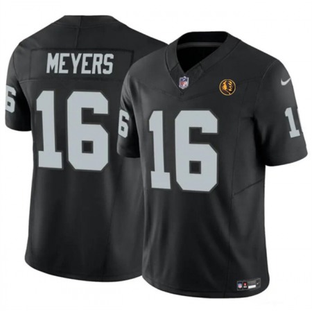 4cf2e325fd551fd1d2ce542ebbd9b31a.jpeg Men's Las Vegas Raiders #16 Jakobi Meyers Black 2023 F.U.S.E. With John Madden Patch Vapor Limited Stitched Football Jersey