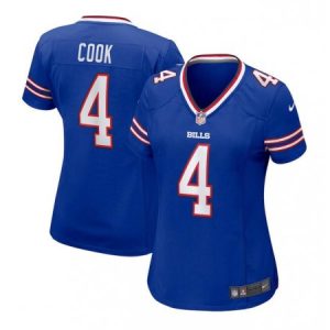 4dbdafc22bb0506c97a2b38dda72d6b9.jpeg Women's Buffalo Bills #4 James Cook Blue Stitched Football Jersey(Run Small)
