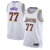 4e90d1b539105ea763995258b51c25dc.webp Unisex Los Angeles Lakers #77 Luka Doncic White Swingman City Edition Jersey