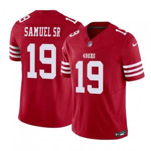 Men's San Francisco 49ers #19 Deebo Samuel Sr. Red Vapor F.U.S.E. Untouchable Limited Jersey