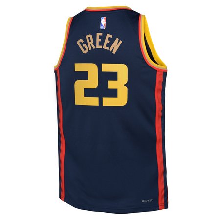 Youth Golden State Warriors #23 Draymond Green Navy 2024/25 Swingman City Edition Player Jersey