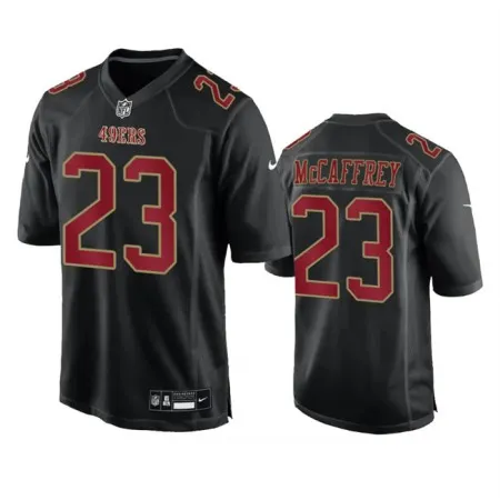 5174545eb84cf83f968758763a20ce75.webp Men's San Francisco 49ers #23 Christian McCaffrey Black Fashion Limited Stitched Football Game Jersey