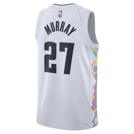 Unisex Denver Nuggets #27 Jamal Murray White 2024/25 Swingman City Edition Player Jersey