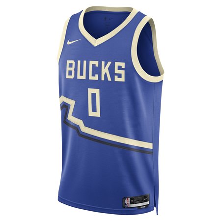 5398e5532c249af6097e4d1dd2294983.jpeg Unisex Milwaukee Bucks Damian Lillard Royal 2024/25 Swingman Player Jersey - City Edition