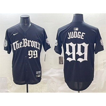 Youth New York Yankees #99 Aaron Judge Black "Gothic Legacy Edition" Vapor Premier Limited Stitched Baseball Jersey DZX0