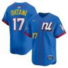 Men's National League #17 Shohei Ohtani  Blue 2025 All-Star Edition Limited Player Jersey