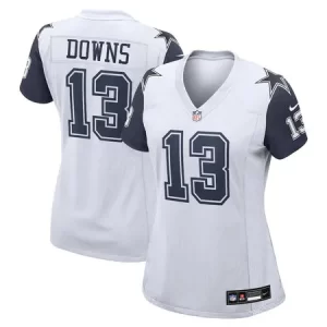 Women's Dallas Cowboys #13 Caleb Downs Nike White Alternate Game Jersey