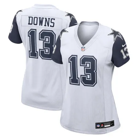 Women's Dallas Cowboys #13 Caleb Downs Nike White Alternate Game Jersey