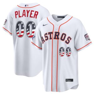 Youth Houston Astros Nike White 2026 All-Star Edition Stars & Stripes Stadium Custom Jersey