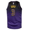 Youth Los Angeles Lakers #3 Anthony Davis Purple 2024/25 Swingman Player City Edition Jersey