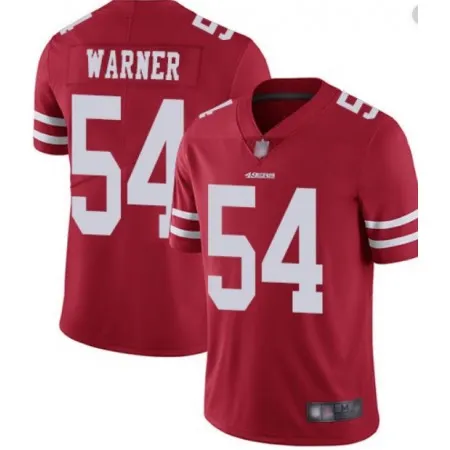 Men's San Francisco 49ers #54 Fred Warner Red Vapor Untouchable Limited Stitched NFL Jersey