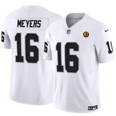 589dd06e99c97639fd237a9cbc71140a.webp Men's Las Vegas Raiders #16 Jakobi Meyers White 2023 F.U.S.E. With John Madden Patch Vapor Limited Stitched Football Jersey