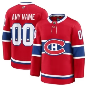Men's Montreal Canadiens Custom  Red Home Premium Jersey