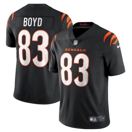 58e85d546a2b99b4816907a99d1a4ce7.jpeg Men's Cincinnati Bengals #83 Tyler Boyd 2021 New Black Vapor Untouchable Limited Stitched Jersey