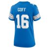 Women's Detroit Lions #16 Jared Goff Blue Game Jersey