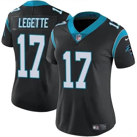 5c64d1b04324217e943788ded2e1a8e6.webp Women's Carolina Panthers #17 Xavier Legette Black 2024 Draft Vapor Stitched Jersey(Run Small)