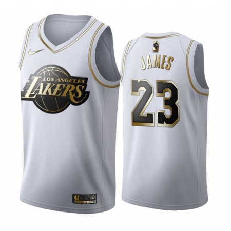 5d39e33d291b23764fbe72dfc703a39f.jpeg Men's Los Angeles Lakers #23 LeBron James White 2019 Golden Edition Stitched NBA Jersey