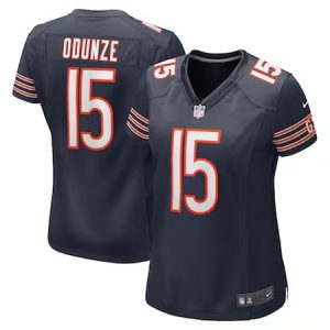 5eeb427a6e26d8e94e29f417e70ced65.jpeg Women's Chicago Bears #15 Rome Odunze Navy 2024 Draft Vapor Stitched Jersey(Run Small)