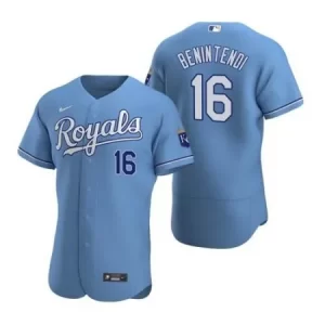 Men's Kansas City Royals #16 Andrew Benintendi Light Blue Flex Base Stitched Jersey DG5Q